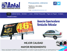 Tablet Screenshot of antalimpresiones.com